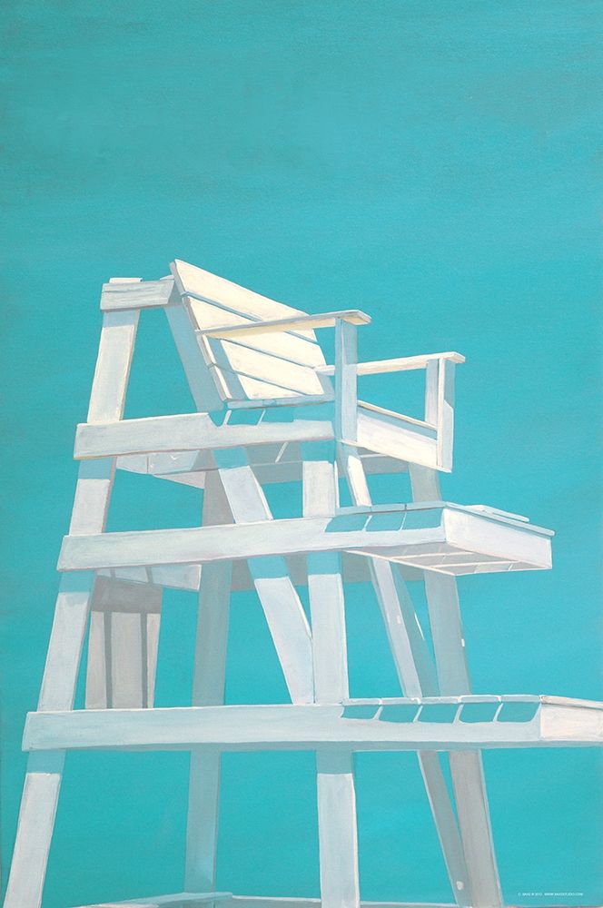 Art Print: Life Guard Stand (turquoise)
