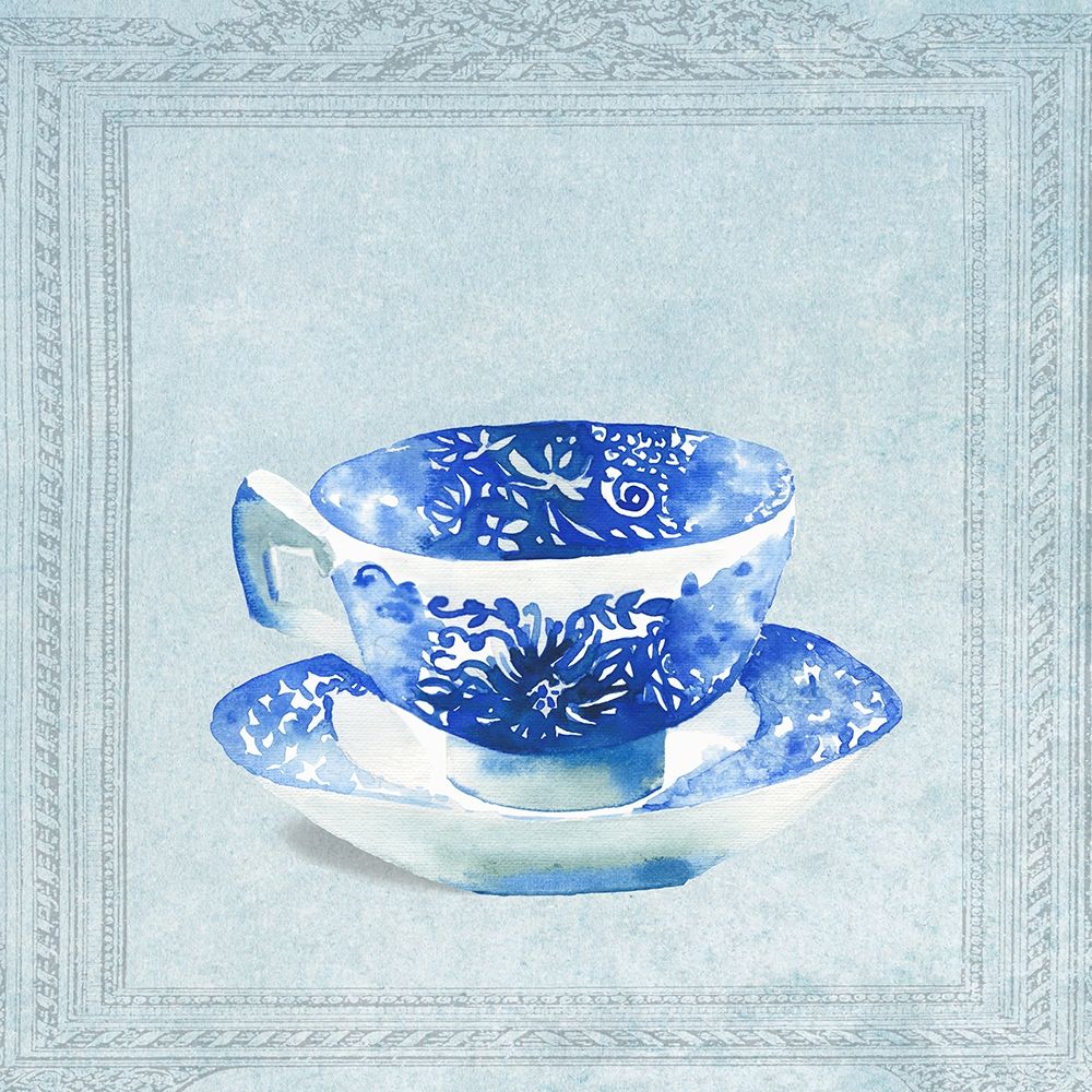 Wall Art Painting id:306812, Name: Beautiful Patterned Tea Cup, Artist: Dolzhenko, Anna