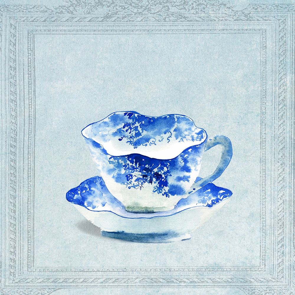 Wall art: Vintaged Pattern Tea Cup, by Dolzhenko, Anna