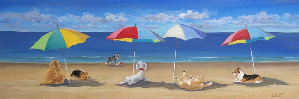 Art Print: Umbrella Paws