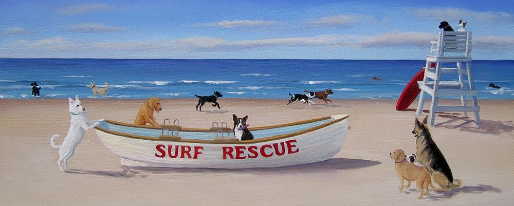 Art Print: Surf Rescue