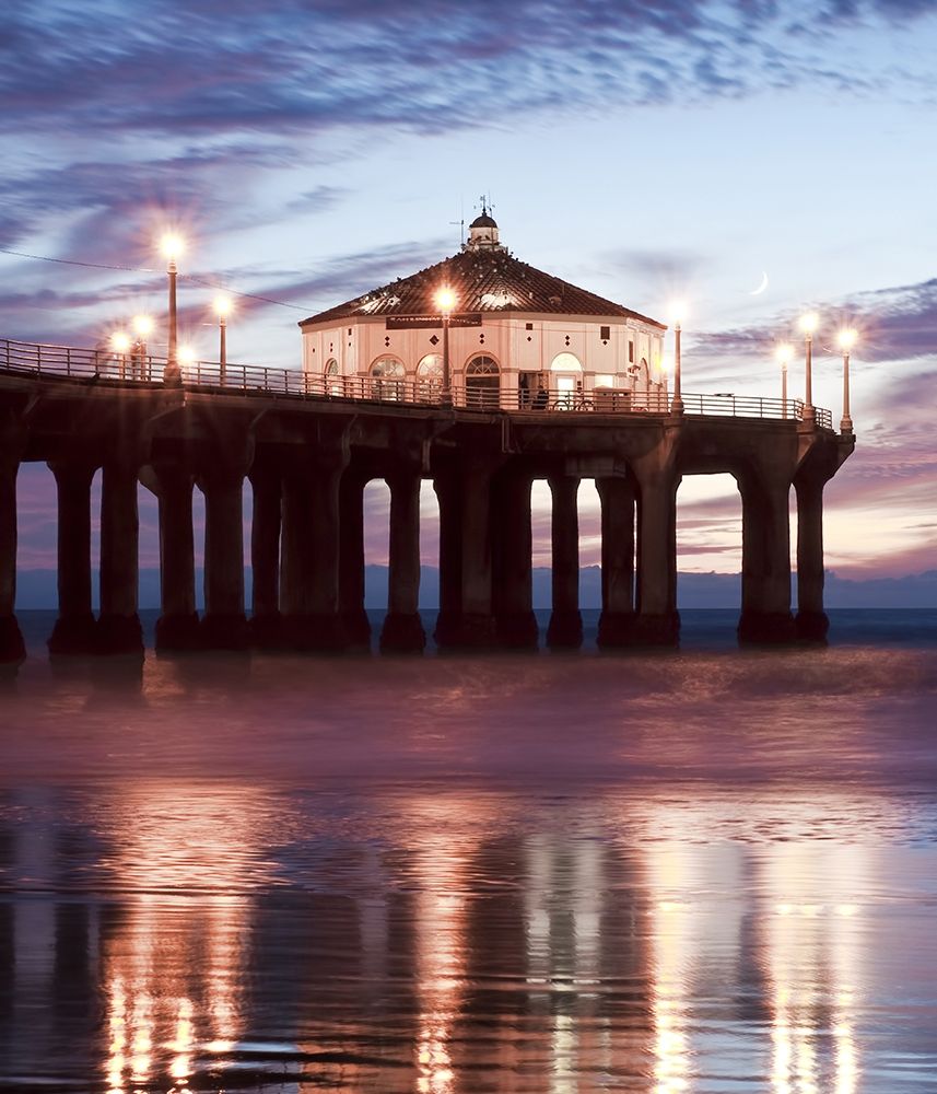 Art Print: Manhattan Beach Pier,California II, Color