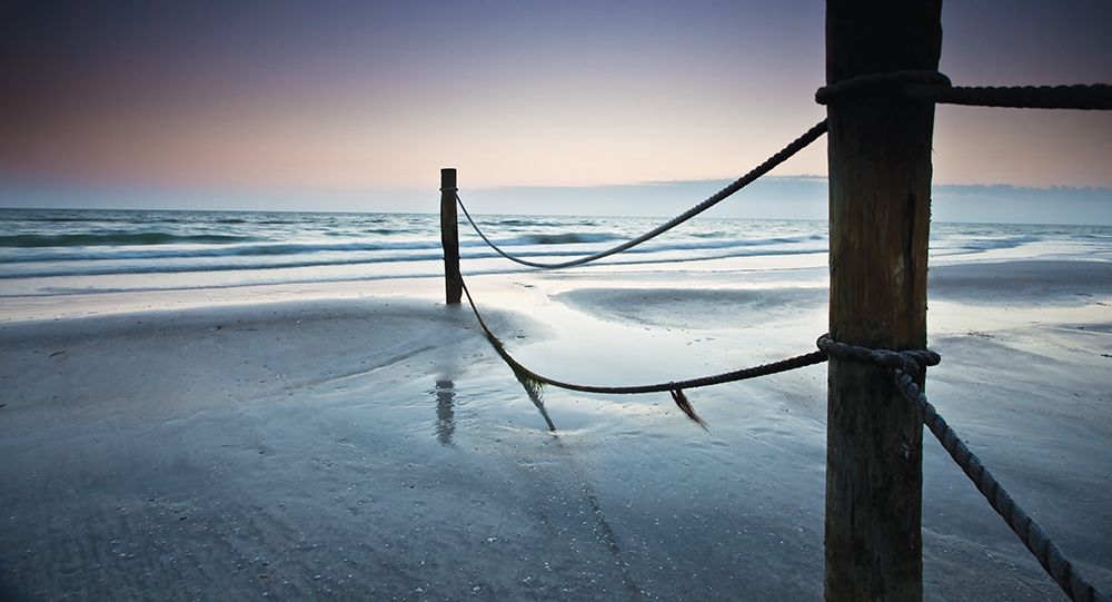 Wall art: Poles at Dusk, by Anonymous