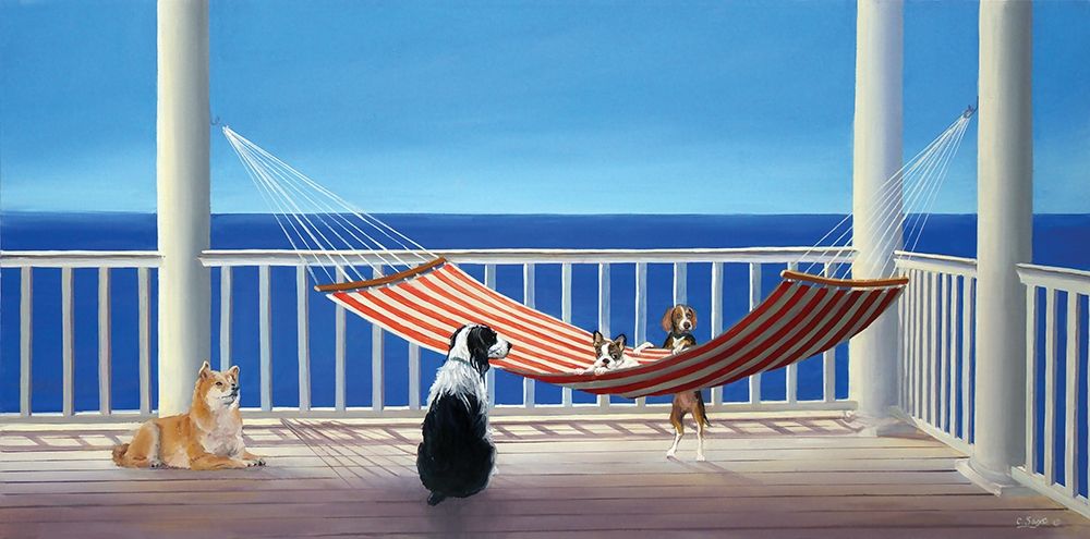 Art Print: Porch Hammock Tails