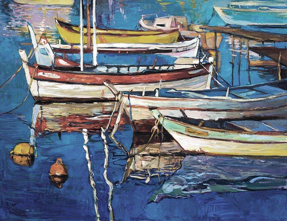 Wall Art Painting id:246819, Name: Boat Impressions, Artist: Dimitrov, B