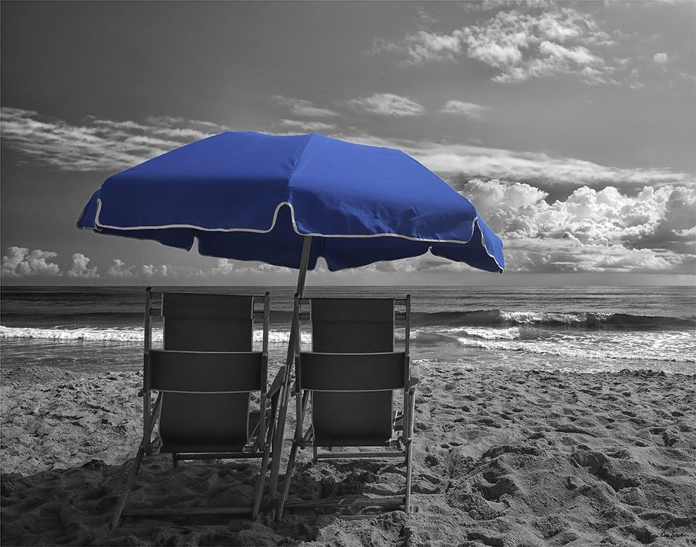 Art Print: Blue Umbrella