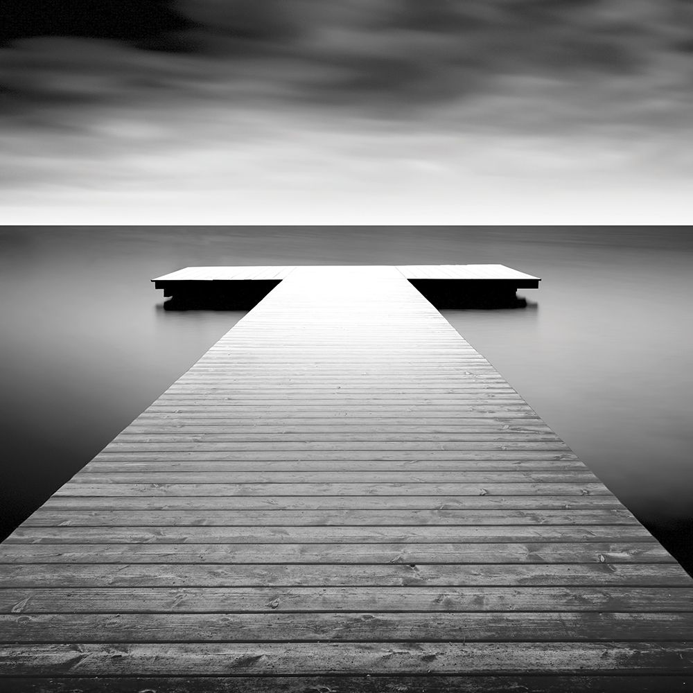 Wall art: Idyllic Lake Jetty, by Biebel