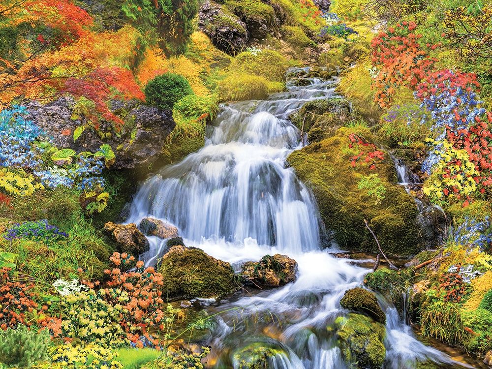 Art Print: Country Stream In Bloom