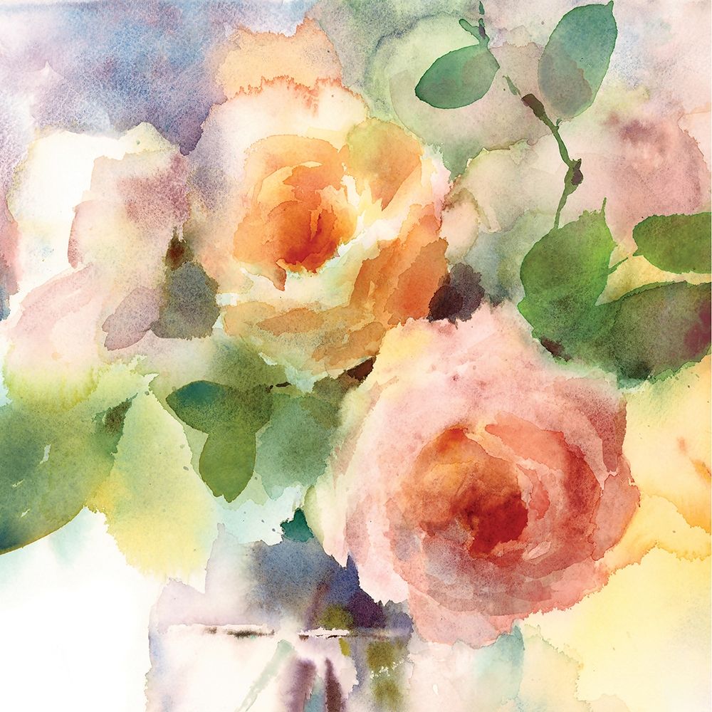 Art Print: Roses in Vase