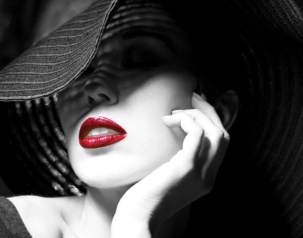 Wall art: Ruby Lips II, by Anonymous