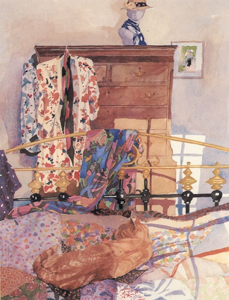 Wall art: Brass Bed, by Unknown