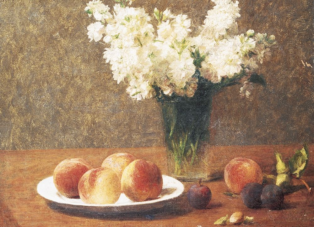 Wall Art Painting id:341254, Name: Flowers and Fruit, Artist: Unknown
