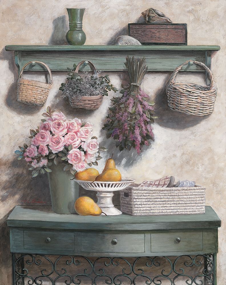 Wall art: Flowers and Herbs, by Unknown