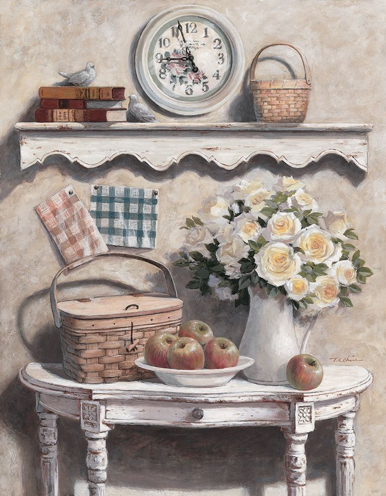 Wall Art Painting id:356697, Name: Flowers and Fruit, Artist: Unknown