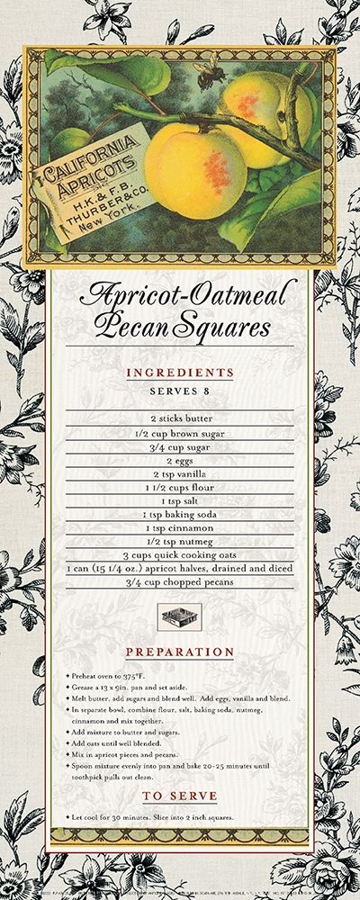 Wall Art Painting id:338735, Name: Pecan Squares, Artist: Unknown