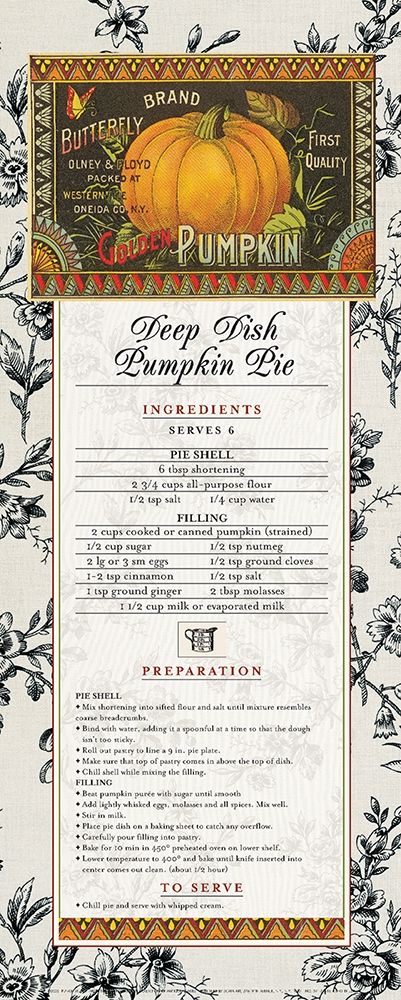 Wall Art Painting id:338738, Name: Pumpkin Pie, Artist: Unknown