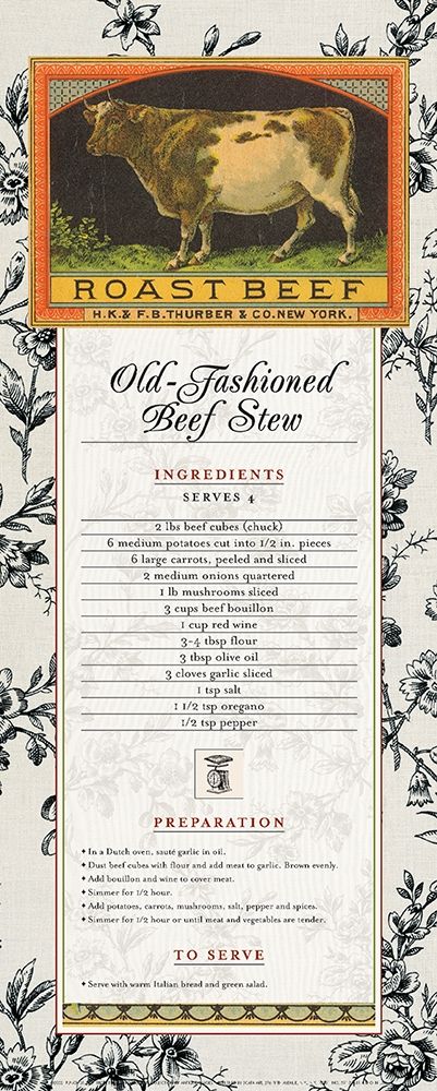 Wall Art Painting id:338741, Name: Beef Stew, Artist: Unknown