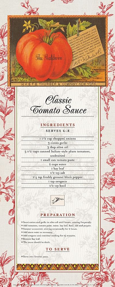 Wall Art Painting id:338742, Name: Tomato Sauce, Artist: Unknown