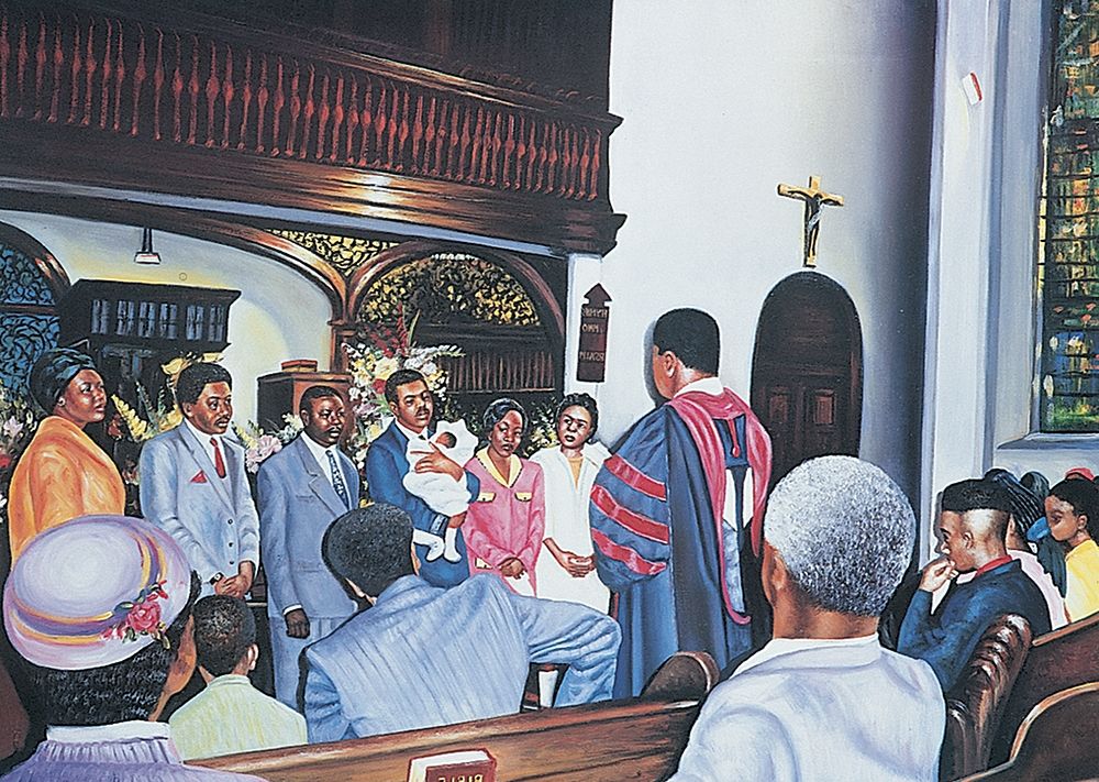 Wall Art Painting id:335644, Name: Black Baptism, Artist: Unknown
