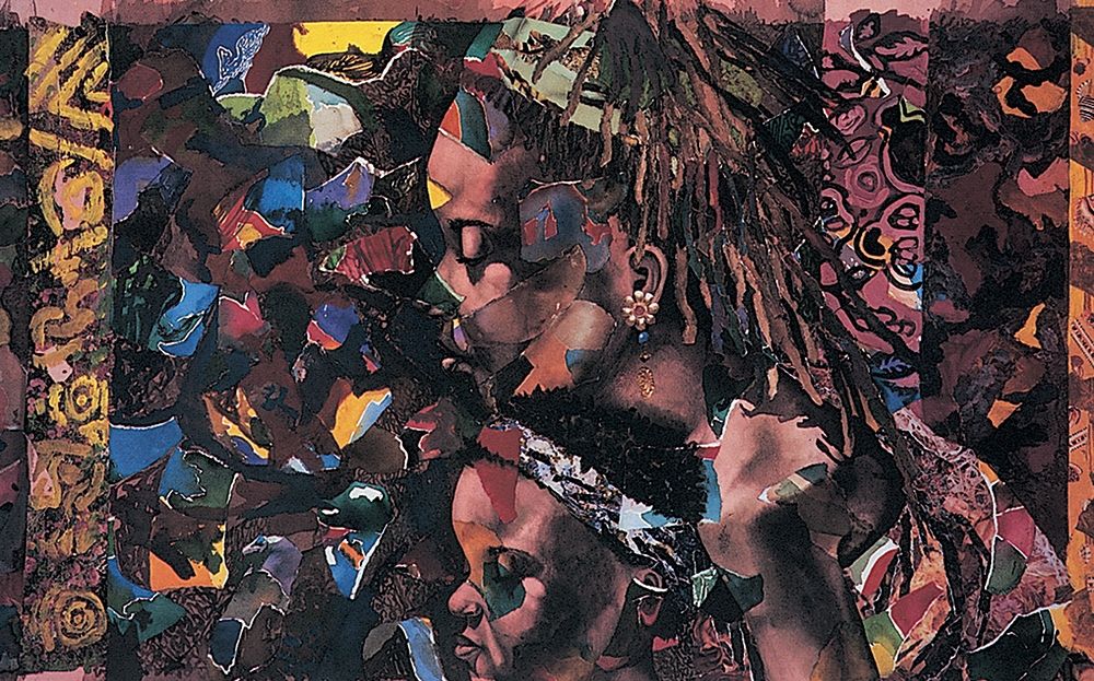 Wall Art Painting id:335655, Name: Collage, Mama and Child, Artist: Unknown