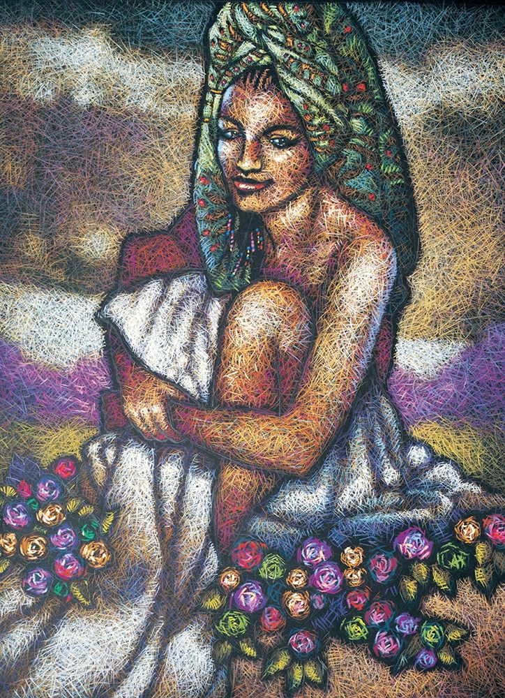 Wall Art Painting id:335553, Name: Nubian Lady Sitting I, Artist: Unknown