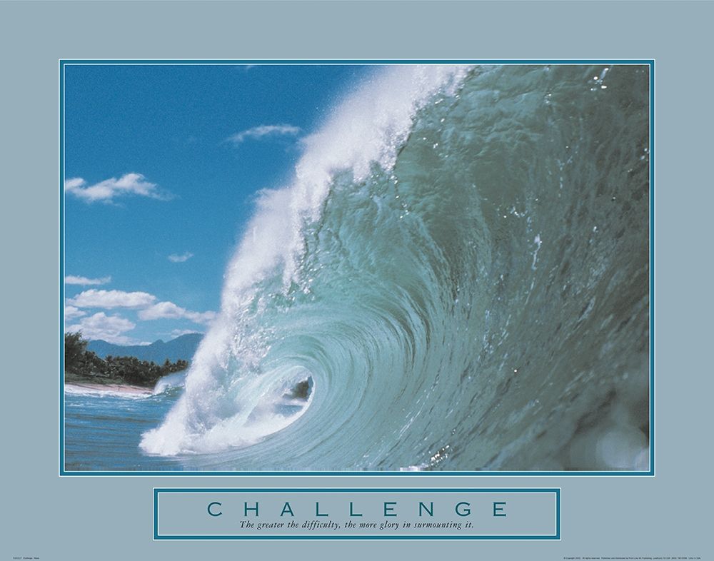 Wall Art Painting id:284692, Name: Challenge - Crashing Wave, Artist: Unknown