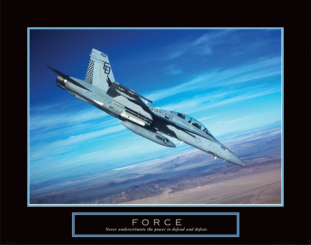 Wall Art Painting id:284726, Name: Force - Fighter Jet, Artist: Unknown