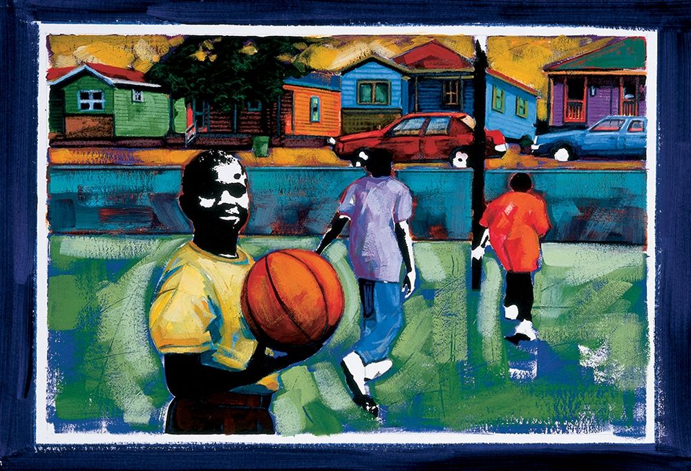Wall Art Painting id:324455, Name: Pickup Basketball, Artist: Unknown