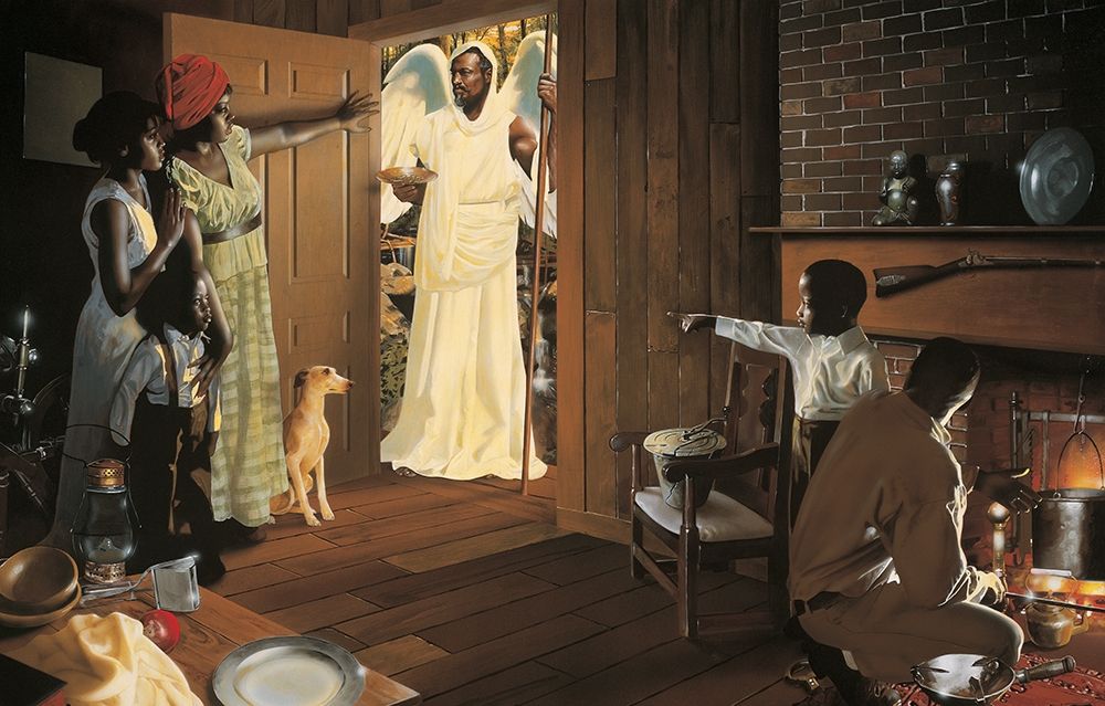 Art Print: Angel at the Door