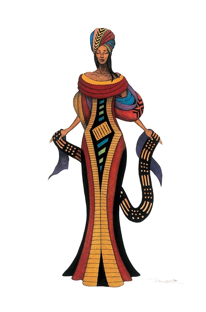 Wall Art Painting id:325844, Name: Nigerian Queen, Artist: Unknown