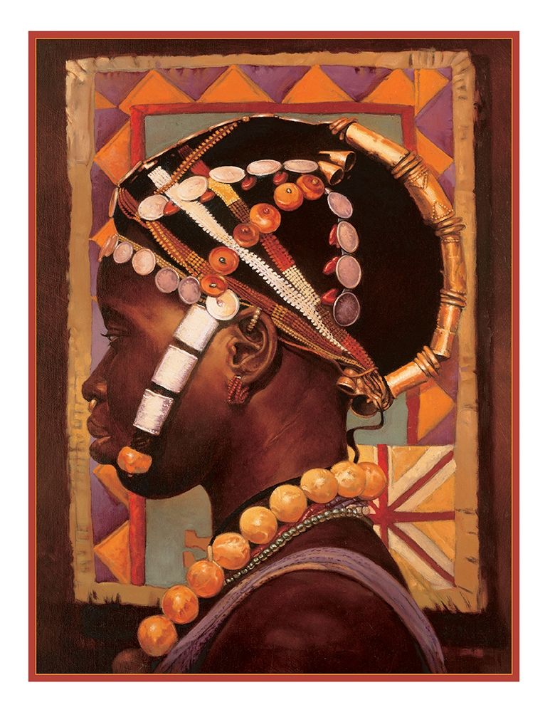 Wall art: African Head Dress, by Unknown