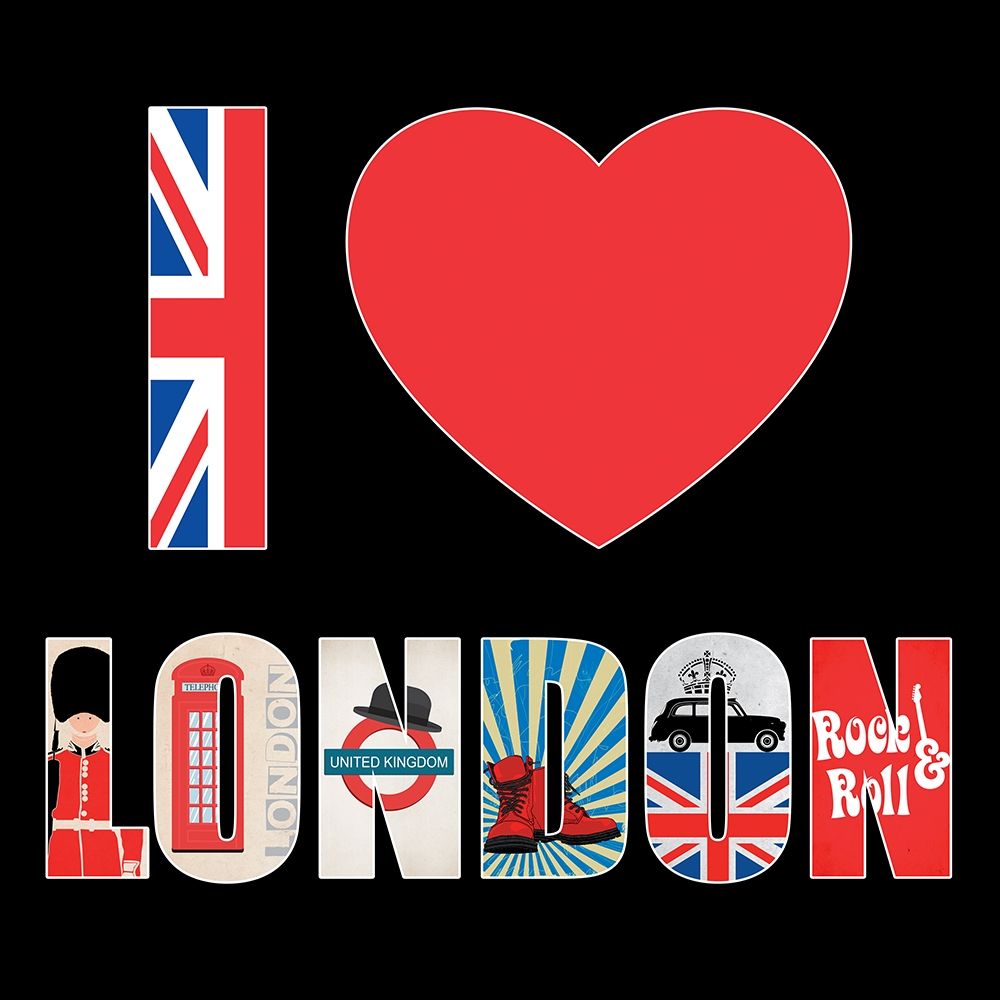 Wall art: I love London, by BRAUN Studio