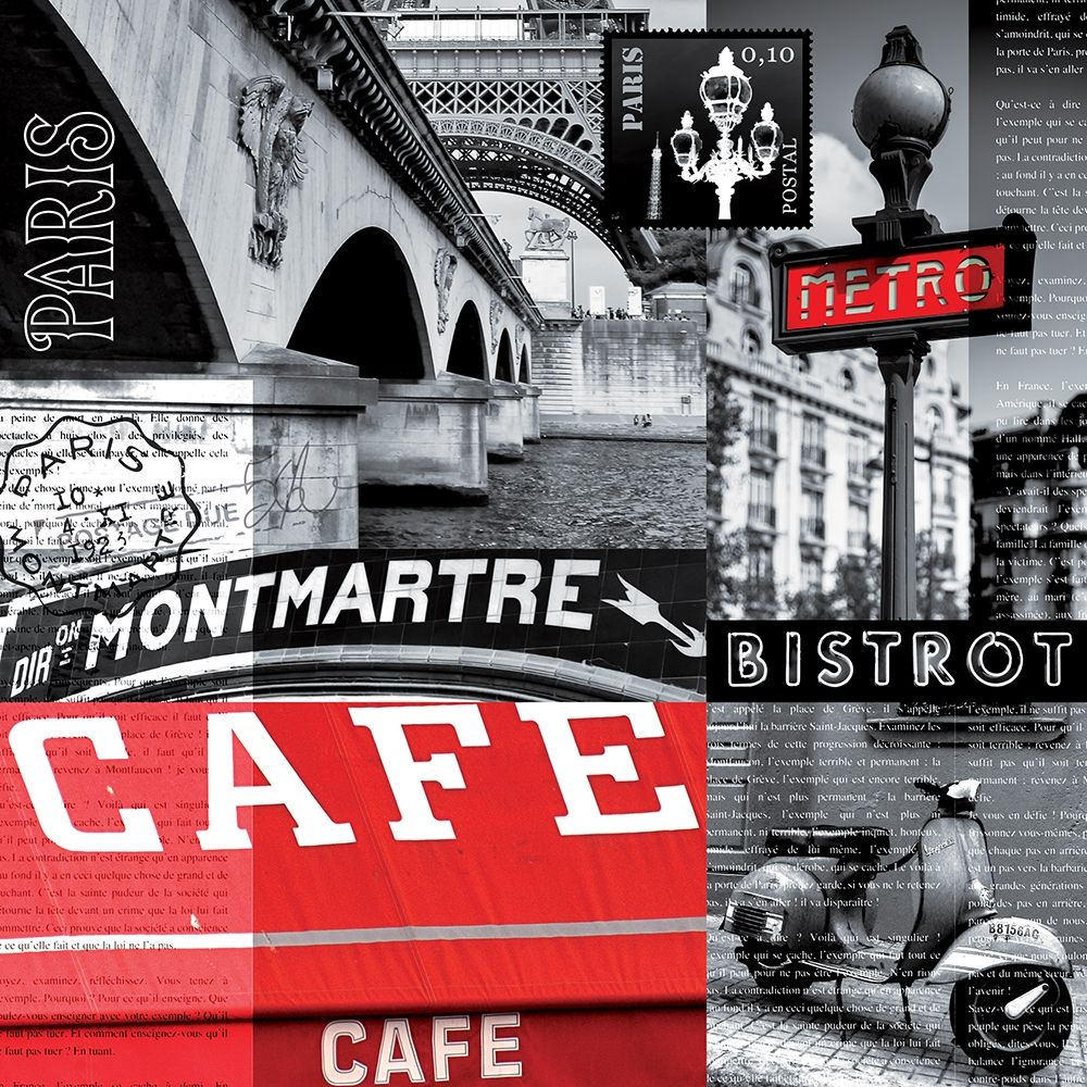 Wall Art Painting id:242622, Name: Cafe parisien, Artist: BRAUN Studio