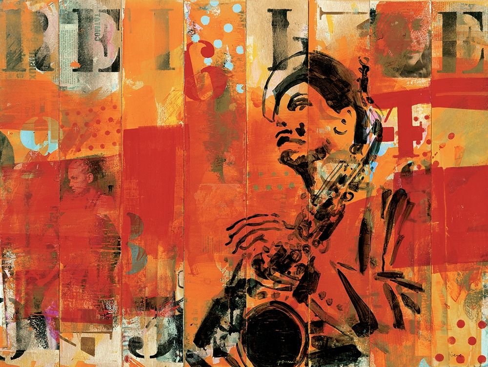 Wall Art Painting id:243765, Name: Jazz III, Artist: Vieux, Thierry
