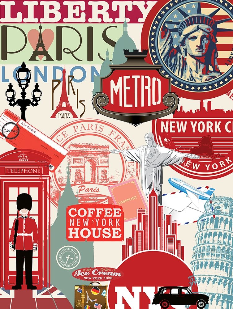 Wall art: Paris Liberty, by BRAUN Studio