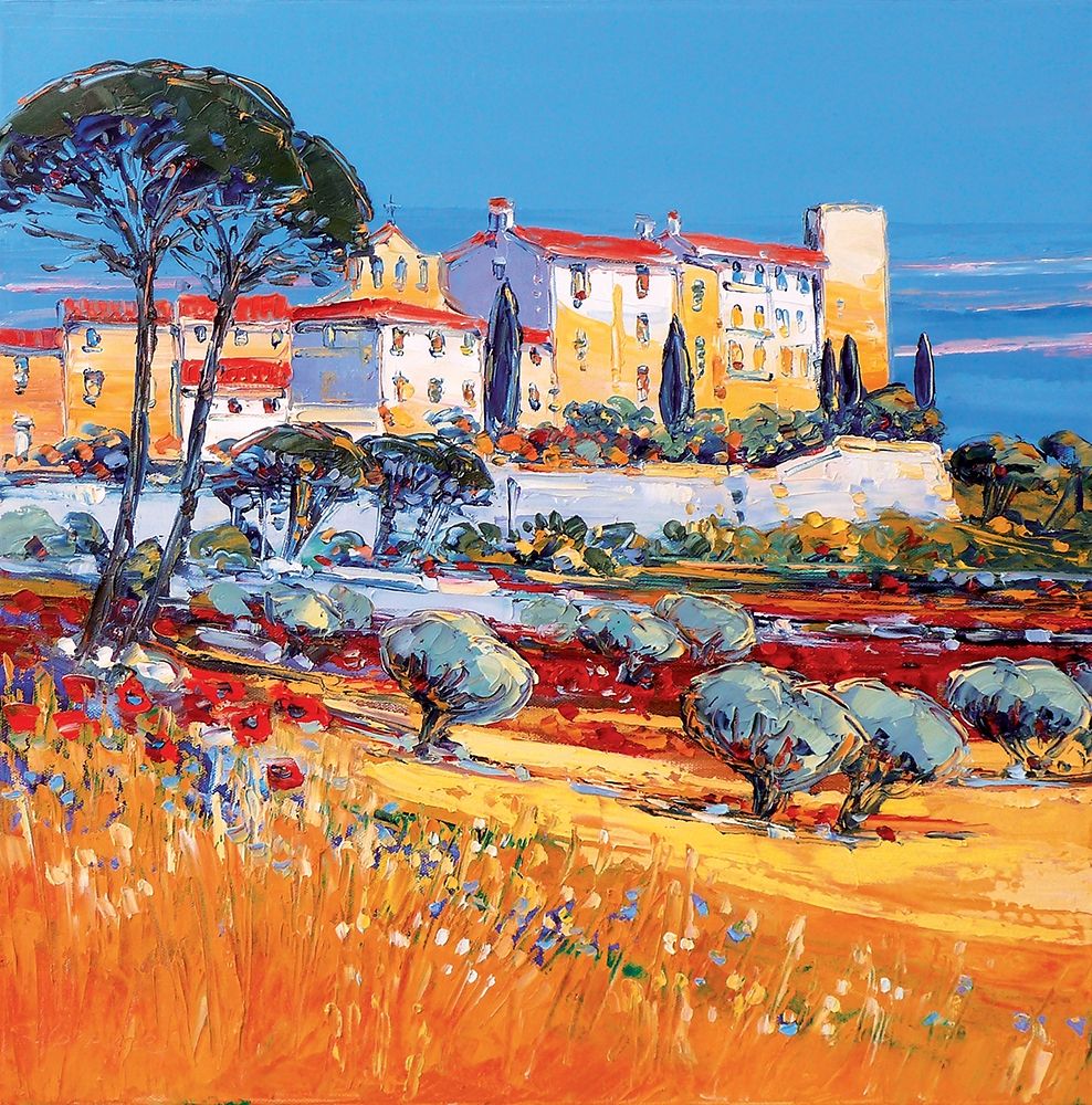 Wall Art Painting id:242828, Name: Le Castellet, Artist: Corbiere