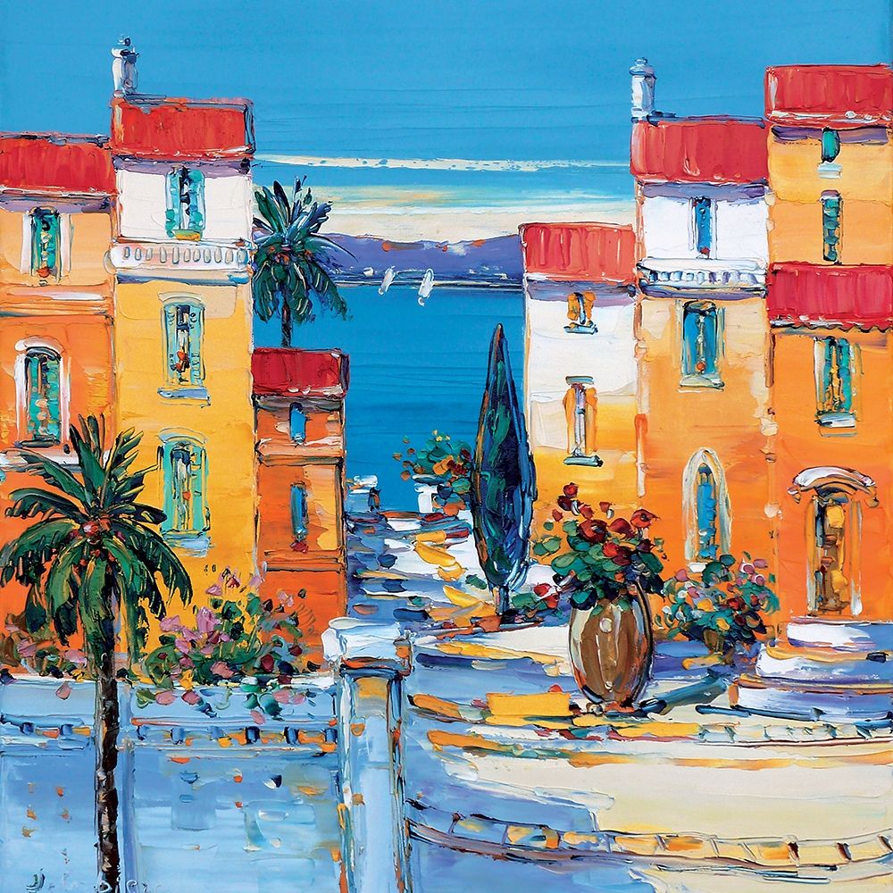 Wall Art Painting id:242849, Name: Villefranche, Artist: Corbiere