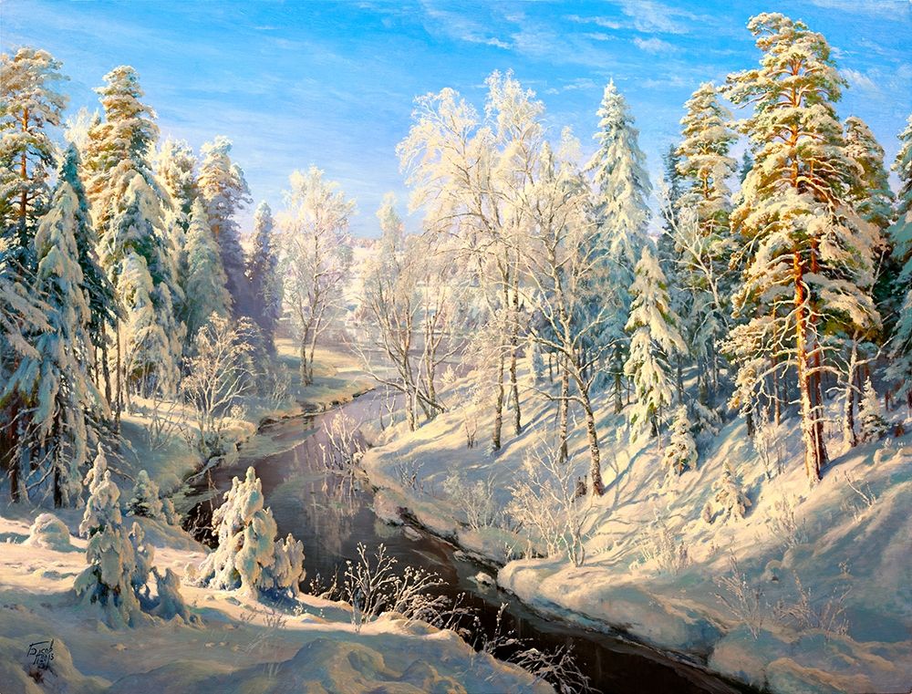 Wall art: Hoarfrost, by Basov, Sergej