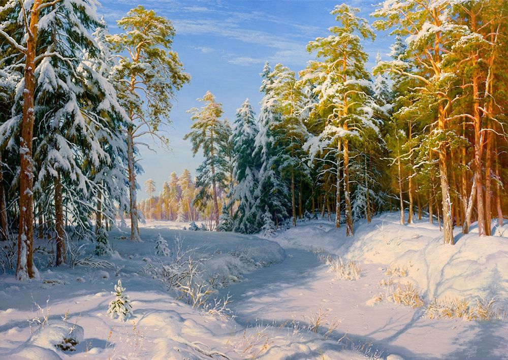 Wall art: Frost and sunshine, by Basov, Sergej