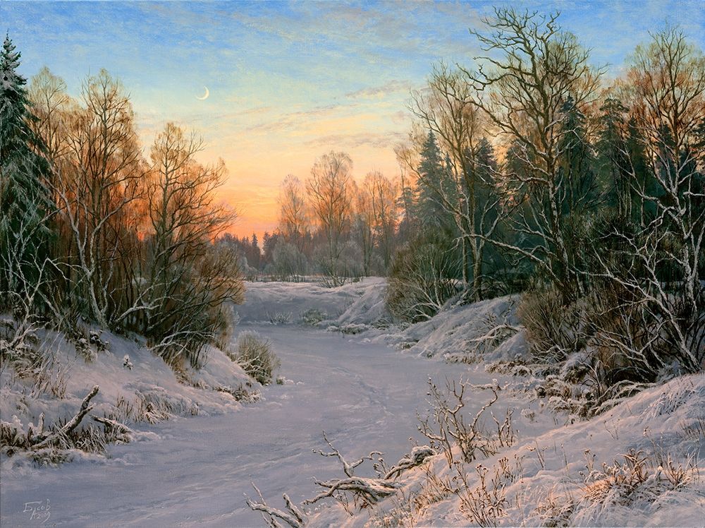 Wall art: Getting dark, by Basov, Sergej