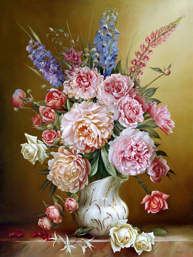 Wall Art Painting id:255859, Name: Fresh bouquet, Artist: Buzin, Igor