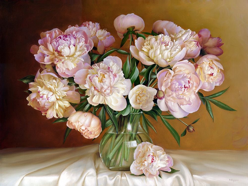 Wall Art Painting id:255865, Name: Bouquet in warm tones, Artist: Buzin, Igor