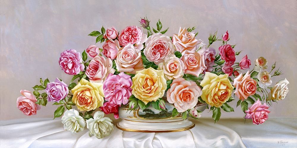 Wall Art Painting id:255854, Name: Roses, Artist: Buzin, Igor