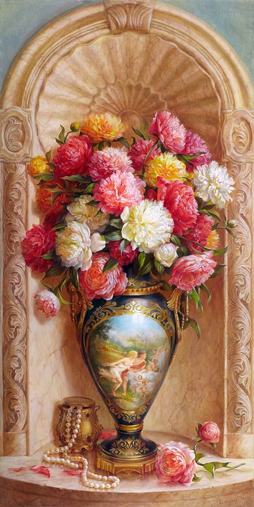 Wall Art Painting id:255877, Name: Peonies, Artist: Dandorf, Olga