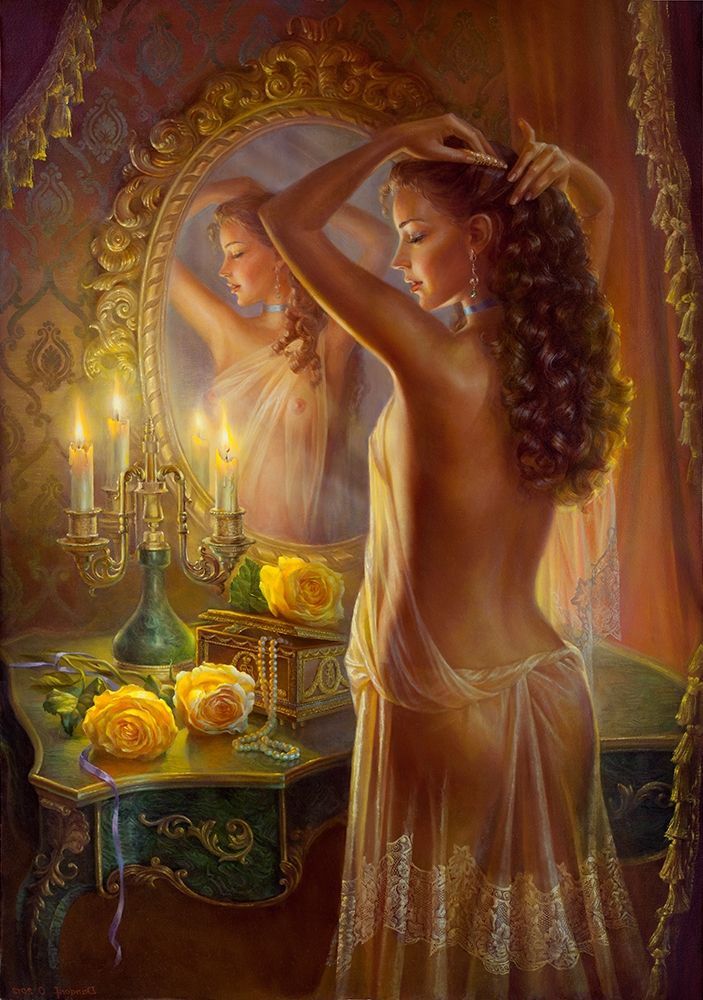 Wall Art Painting id:255879, Name: Expectation, Artist: Dandorf, Olga