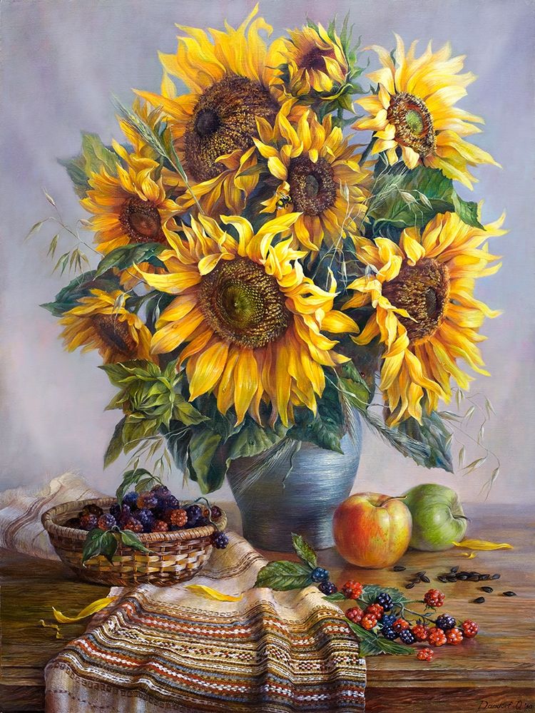 Wall art: Sunflowers, by Dandorf, Olga