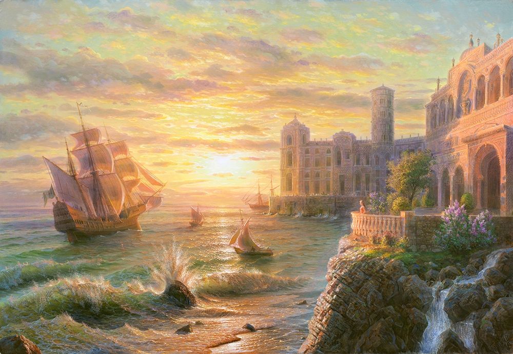 Wall Art Painting id:260987, Name: By the sea, Artist: Goryachev, Alexander