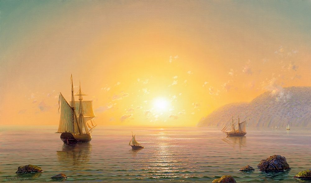 Wall art: Sailboat. Morning, by Goryachev, Alexander