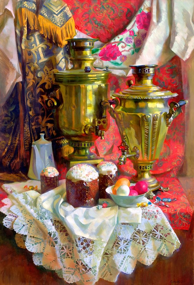 Wall Art Painting id:260962, Name: Easter holiday, Artist: Goryacheva, Svetlana