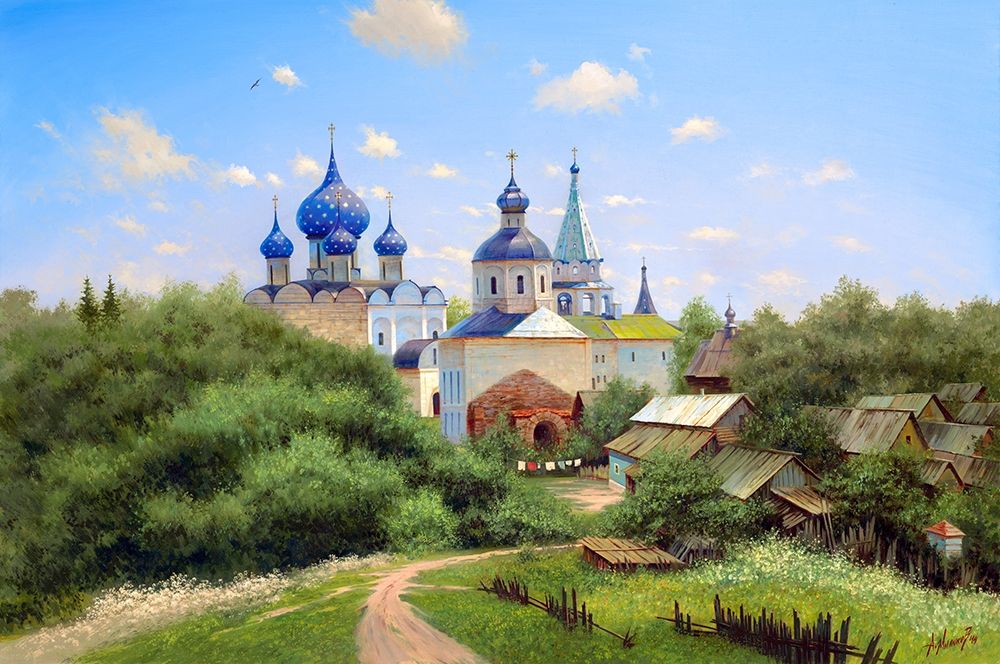 Wall Art Painting id:261089, Name: In the vicinity of Suzdal, Artist: Milyukov, Alexey